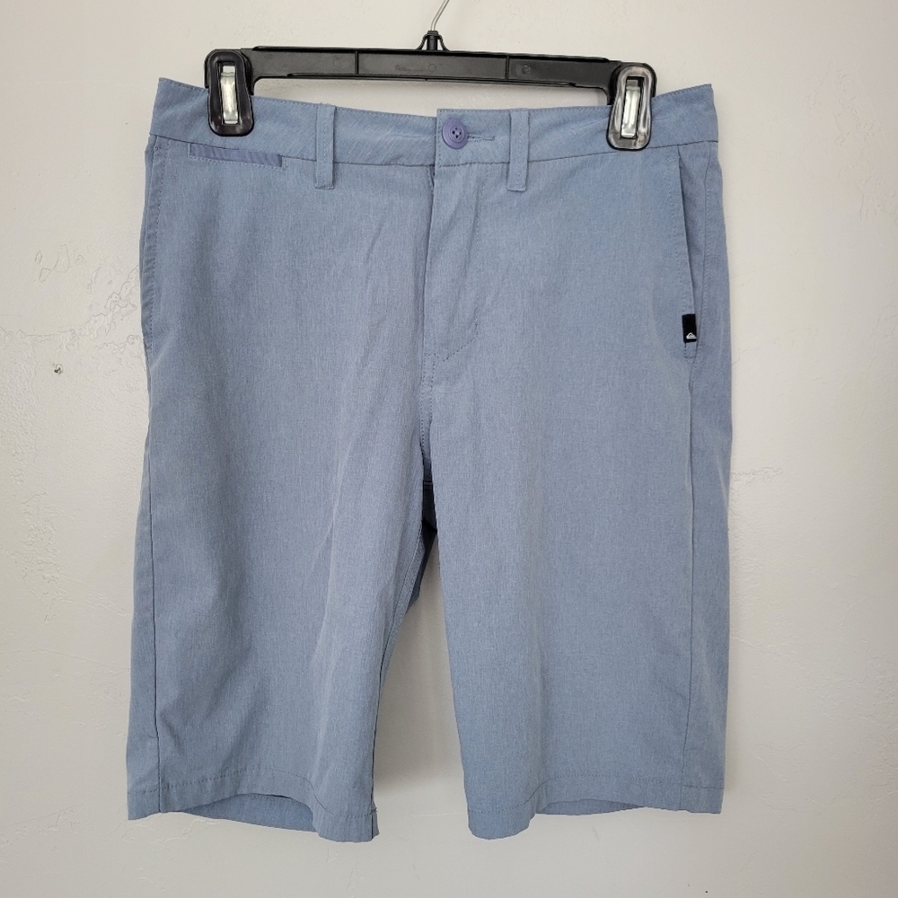Quiksilver Amphibian 4 Way Stretch Shorts Boys 28 14 Blue Summer Outdoors